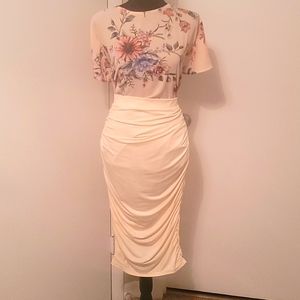 Vfemage Ruched Pencil Skirt